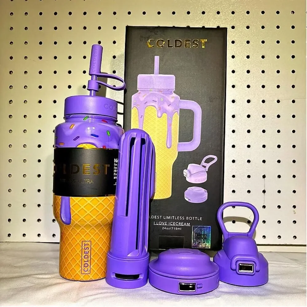 COLDEST I Love Icecream 24oz Limitless Ultra V8 Bottle